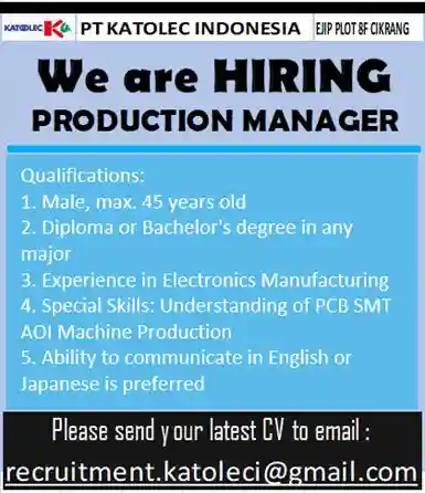 PT Katolec Indonesia 